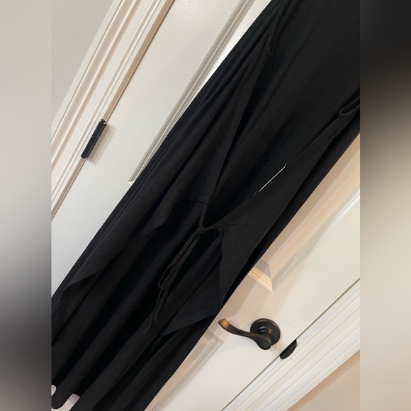 eloquii black maxi tie front dress - NWT 22/24 - Picture 5 of 8